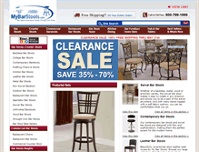 Tablet Screenshot of mybarstools.com